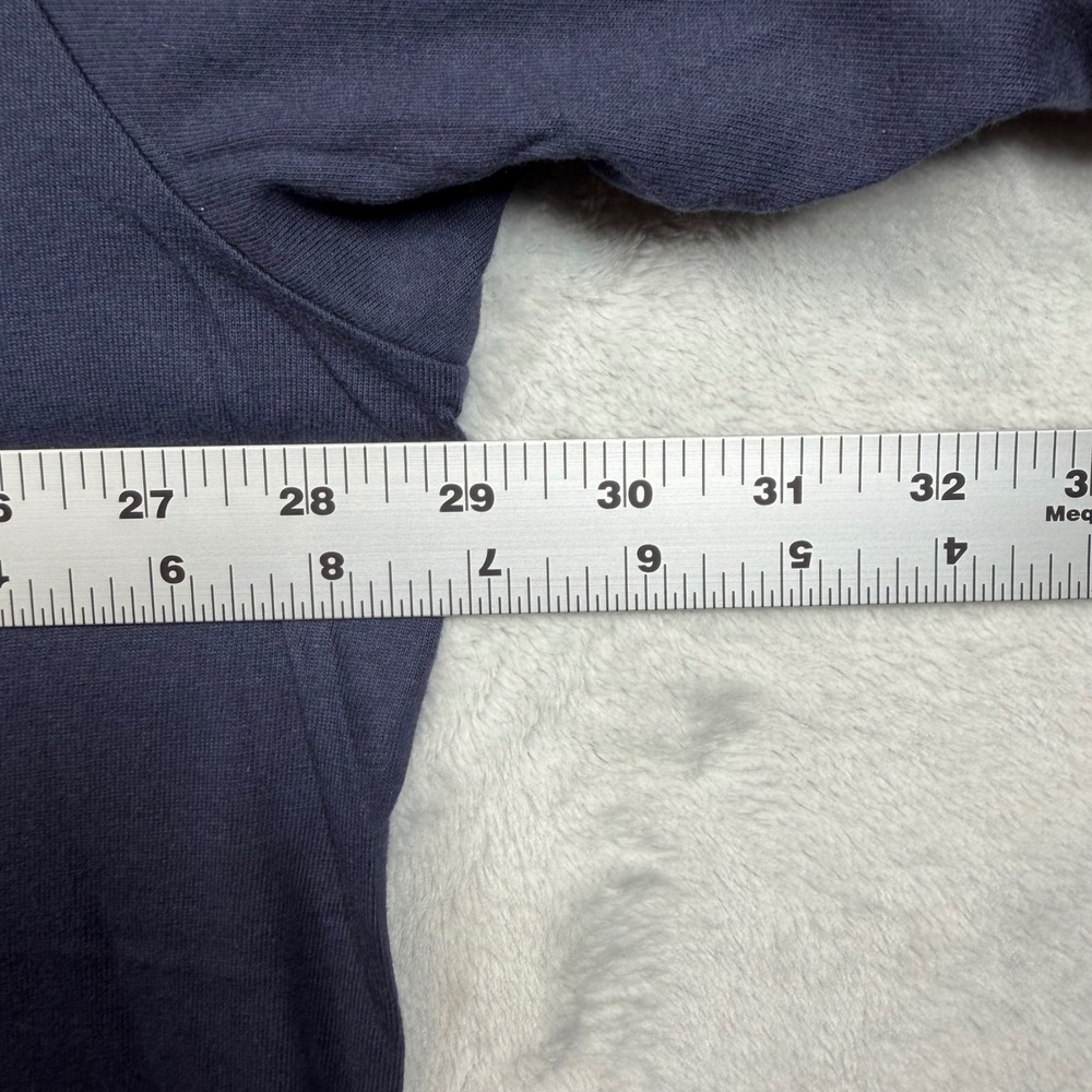VTG Polo Jeans Co Ralph Lauren Mens 3XT Navy V-Neck Long Sleeve Graphic T-Shirt - Picture 5 of 7